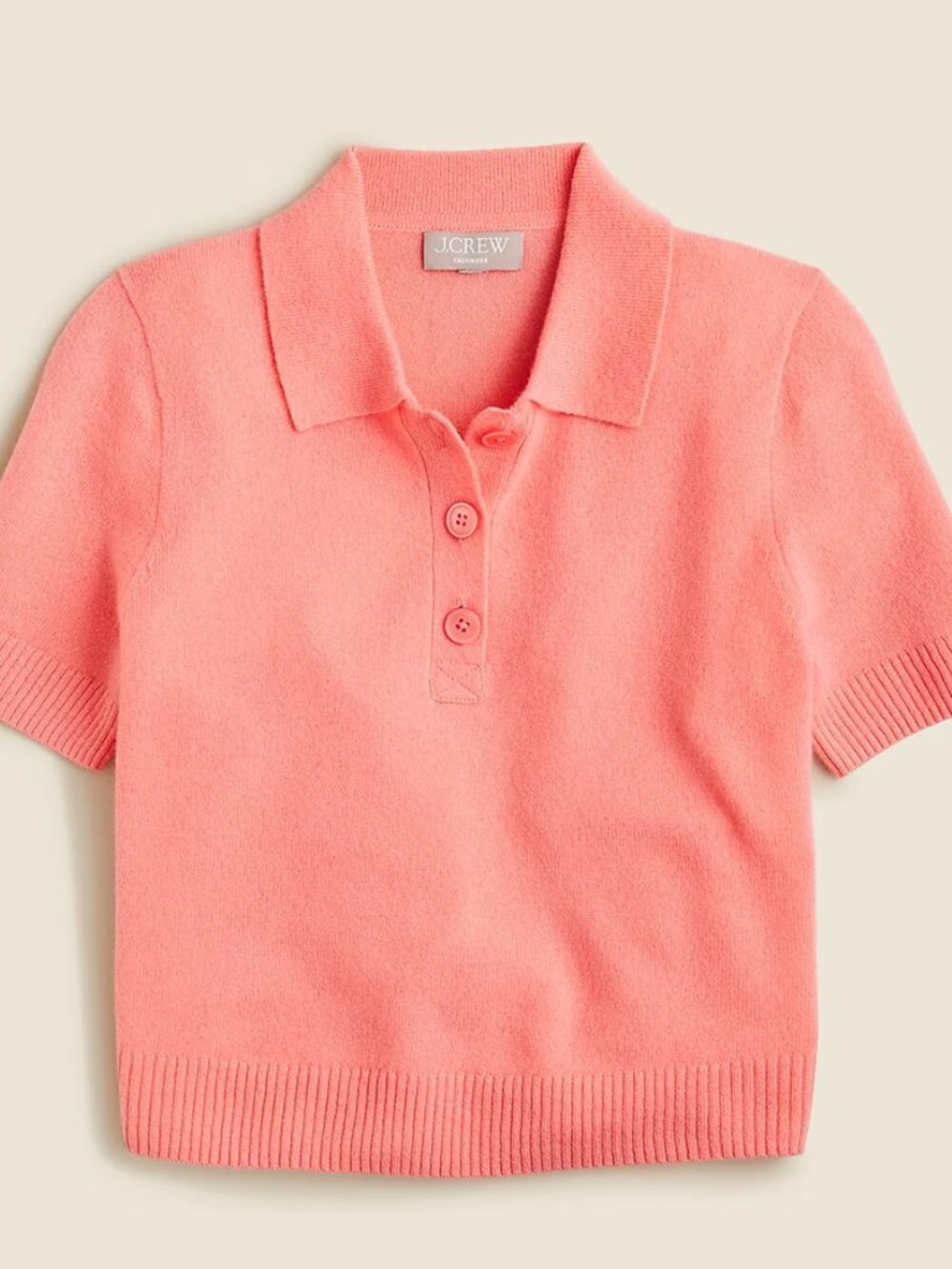 J.Crew Cashmere Cropped Sweater-Polo NWT size M